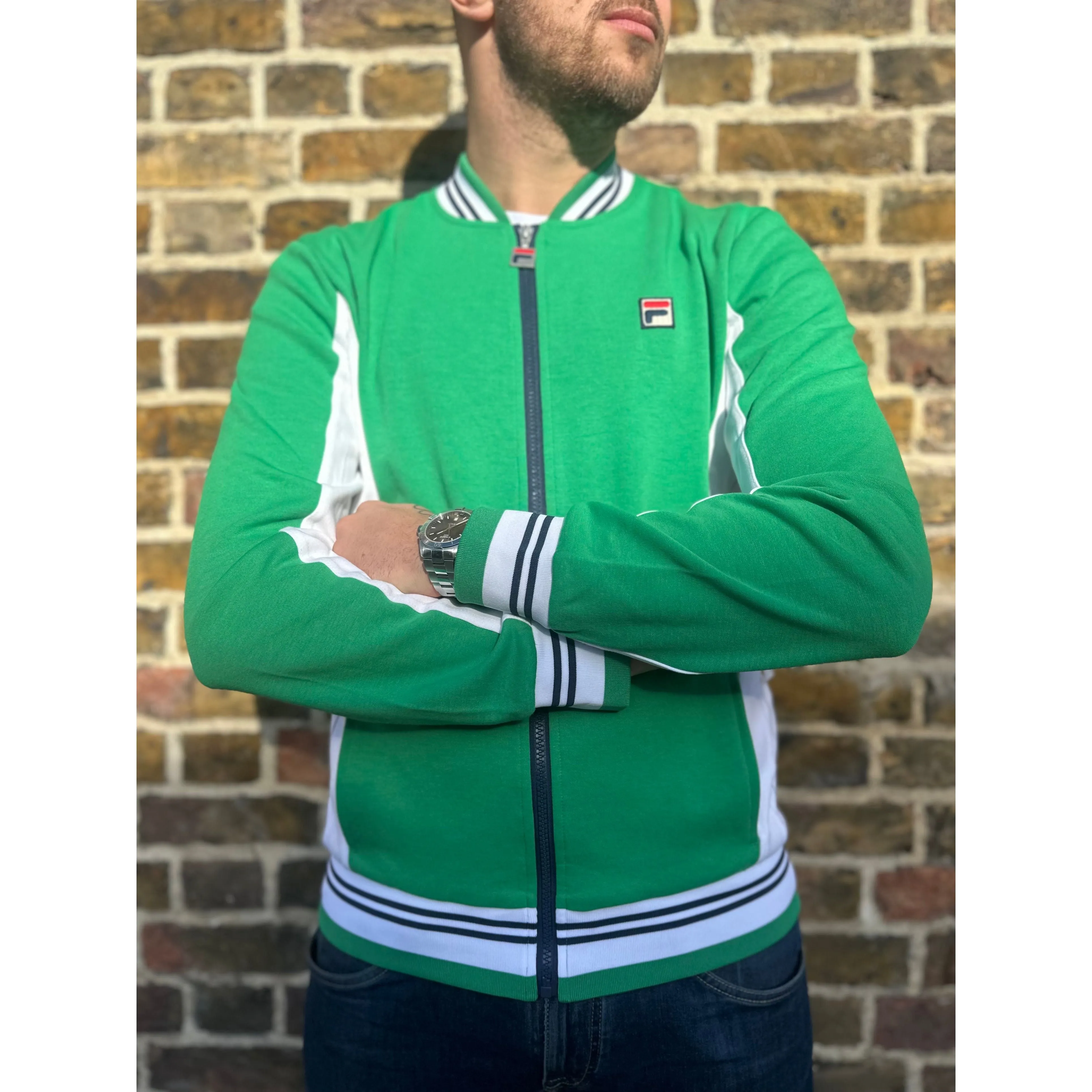 Fila Vintage - Settanta Jelly Bean / White / Fila Navy 363 - Track Top