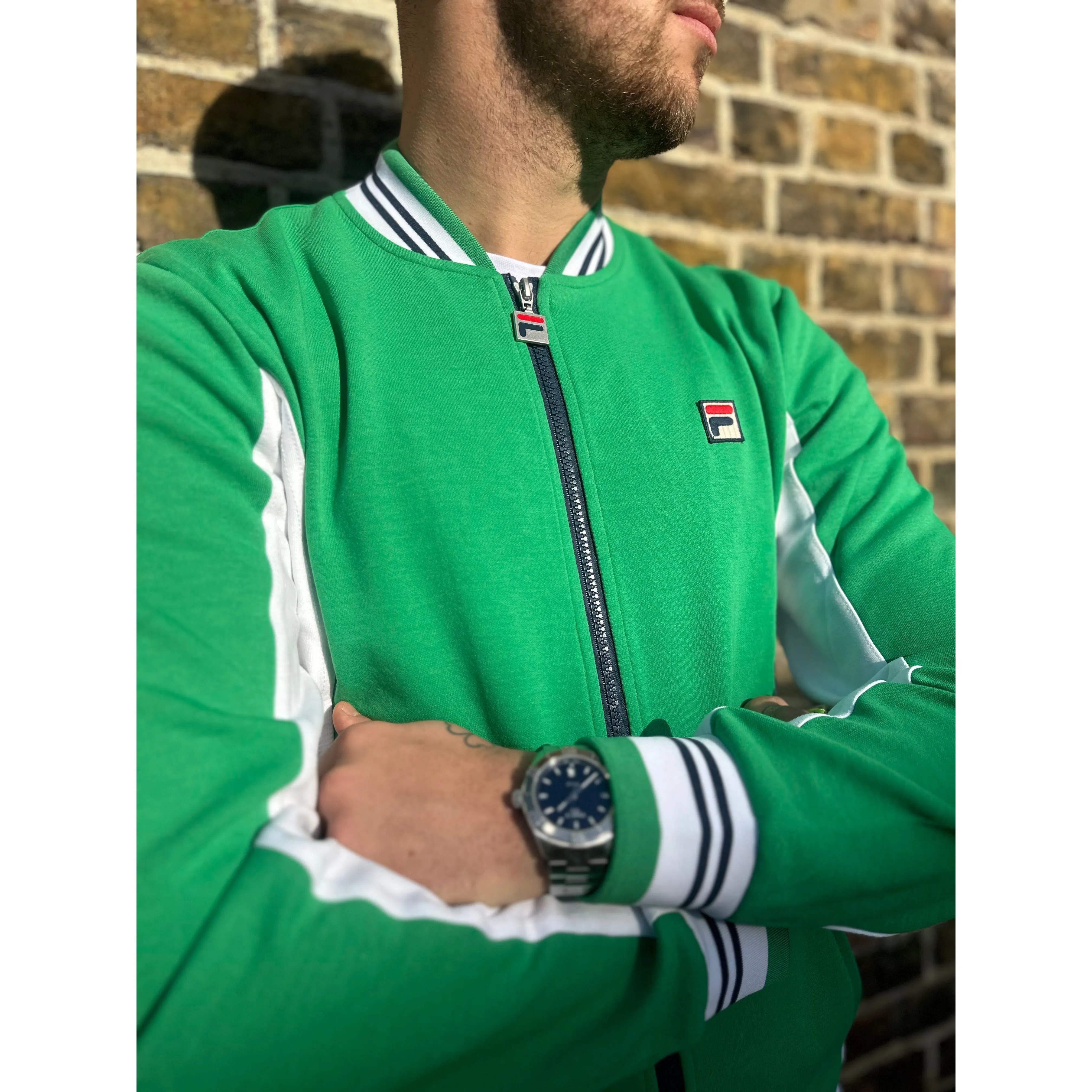 Fila Vintage - Settanta Jelly Bean / White / Fila Navy 363 - Track Top