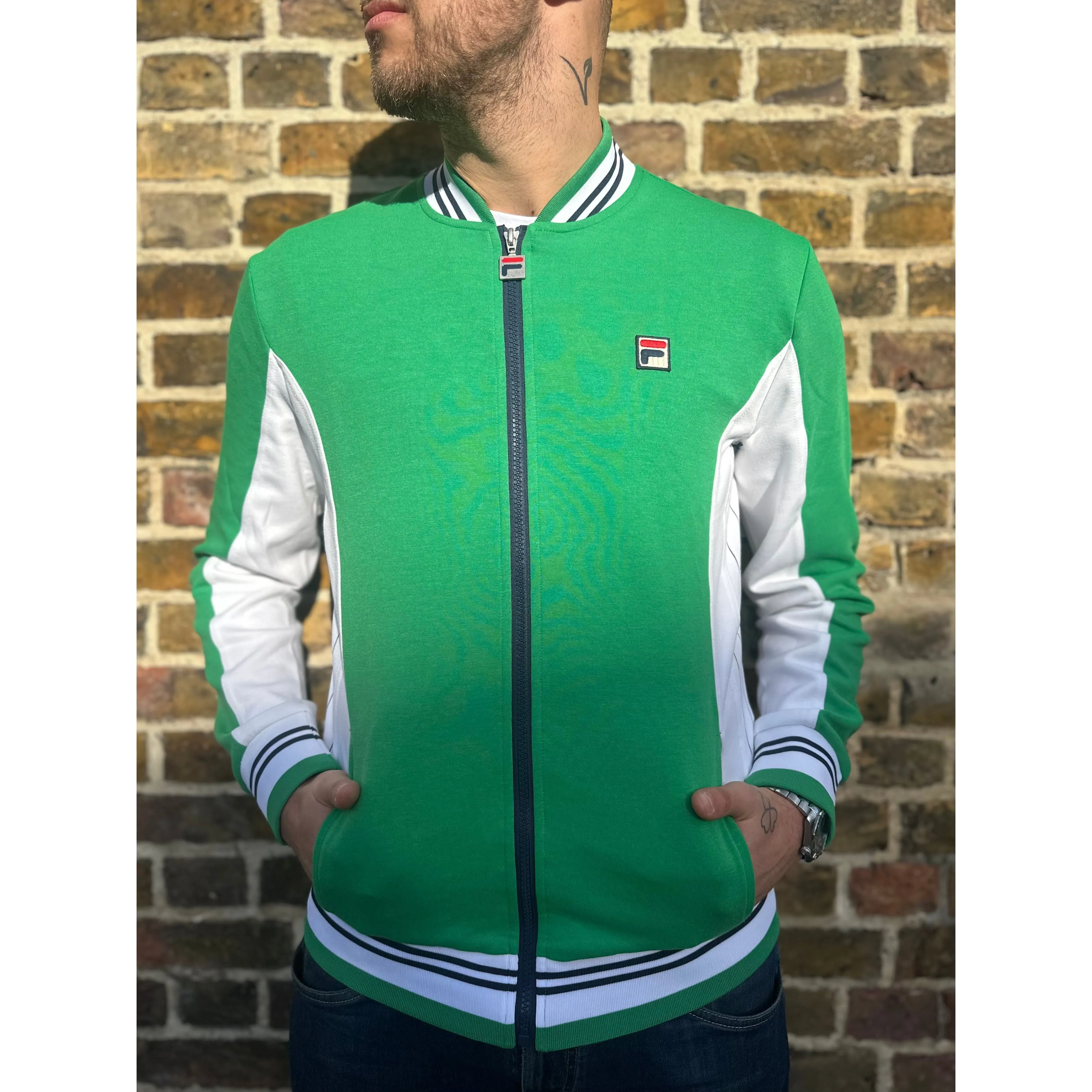 Fila Vintage - Settanta Jelly Bean / White / Fila Navy 363 - Track Top