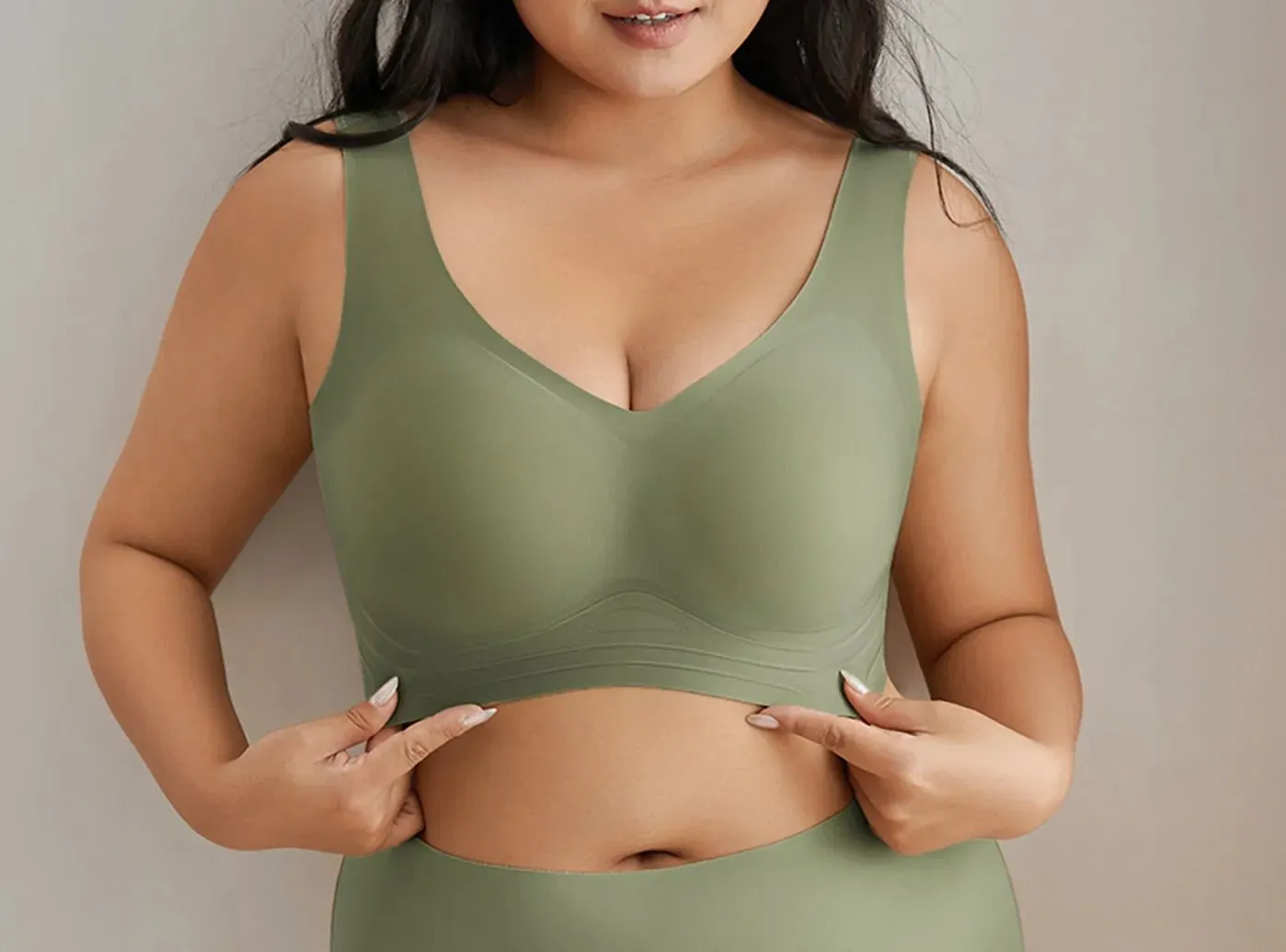 FitVille Wire-free Plus-Size Bra