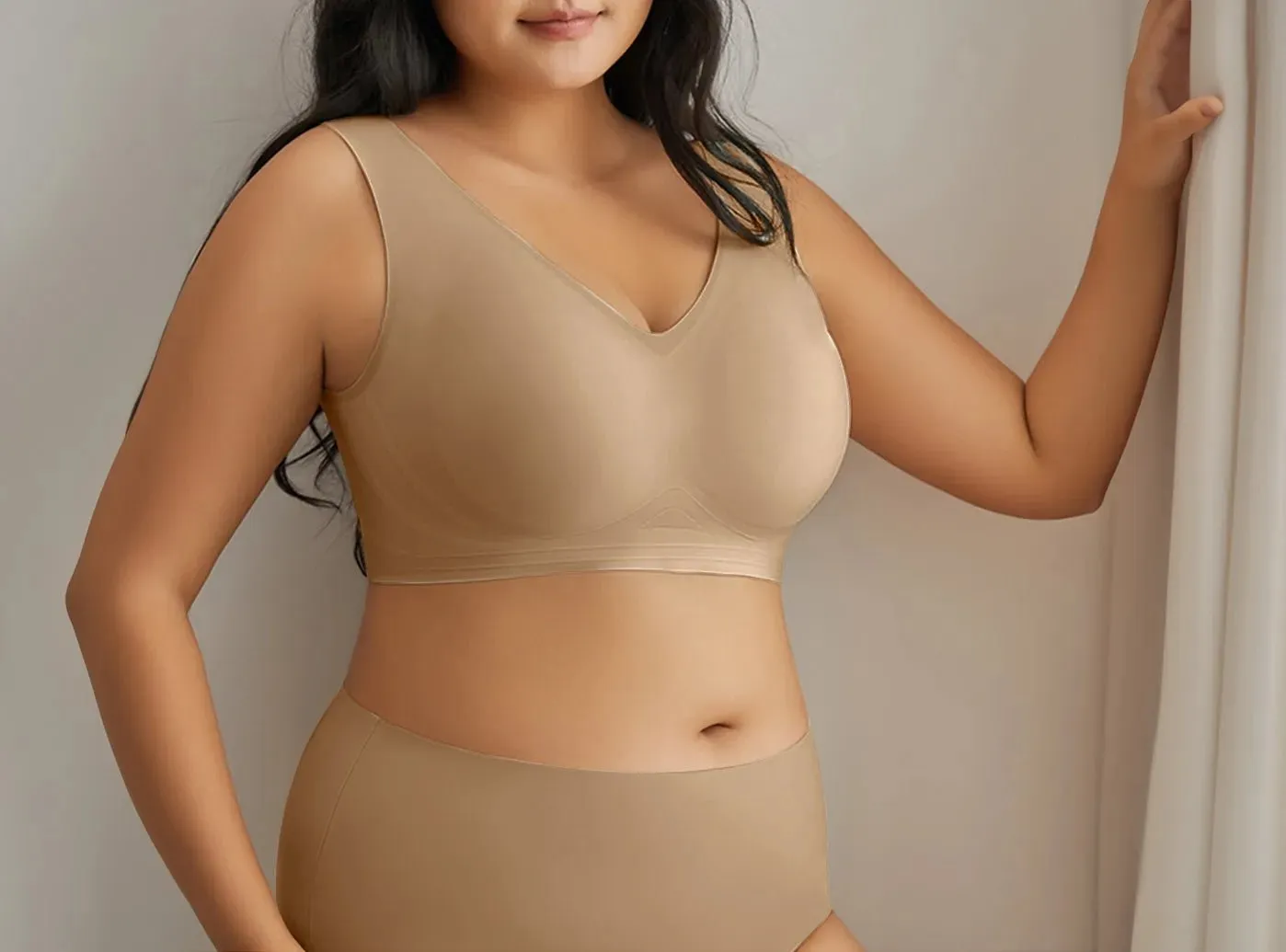 FitVille Wire-free Plus-Size Bra