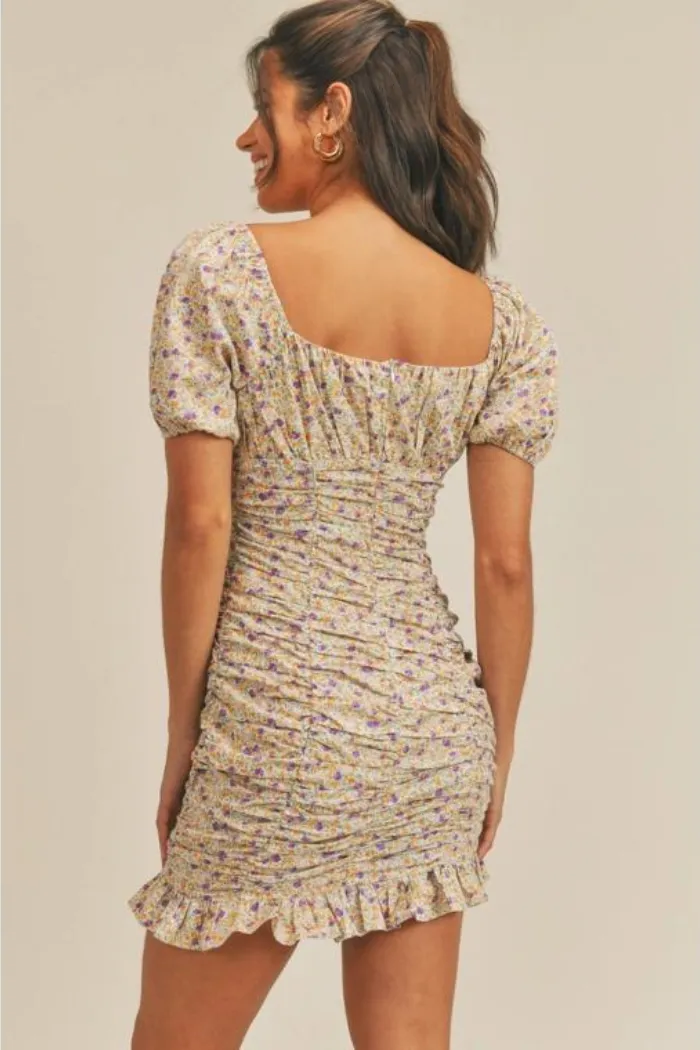 Floral Print Mini Dress