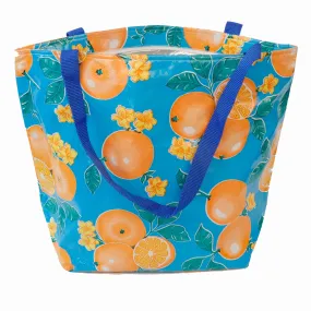 Freckled Sage Thermal Tote Bag Oranges Light Blue