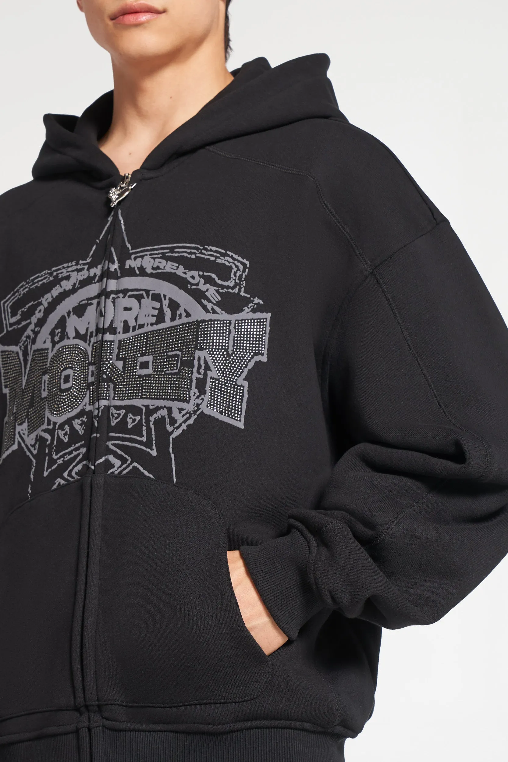 GLORIOUS GEM BLACK ZIPPER