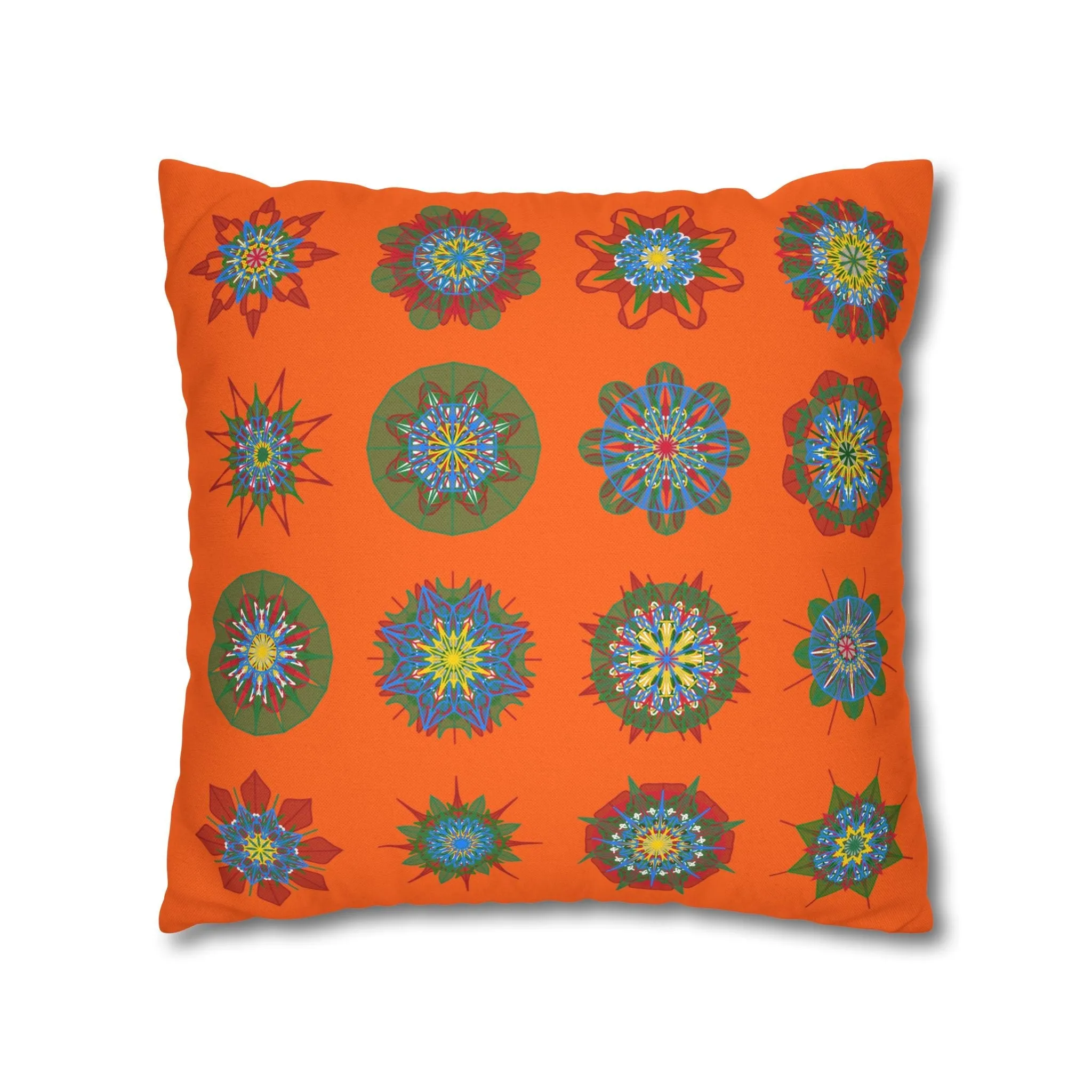 Handmade Mandala Art Christmas Pillowcase - Original Fine Art