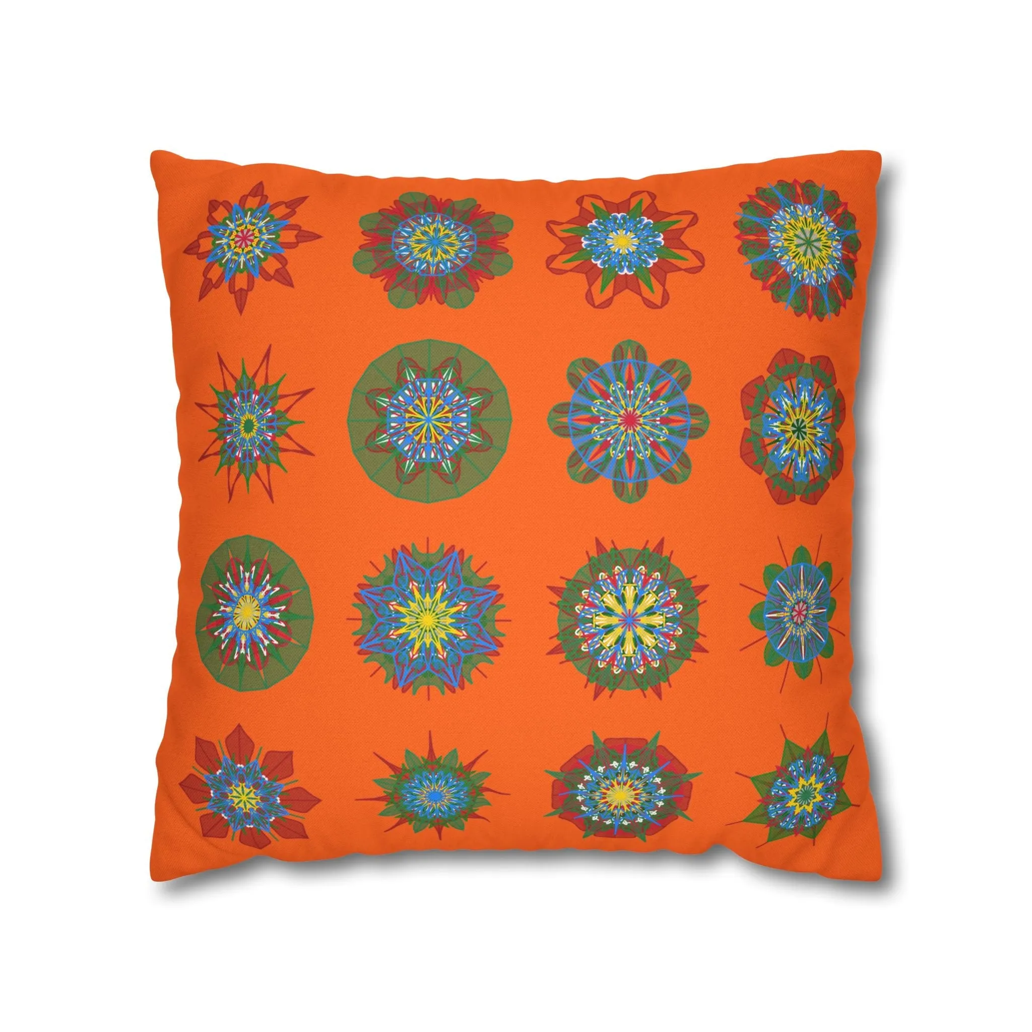 Handmade Mandala Art Christmas Pillowcase - Original Fine Art