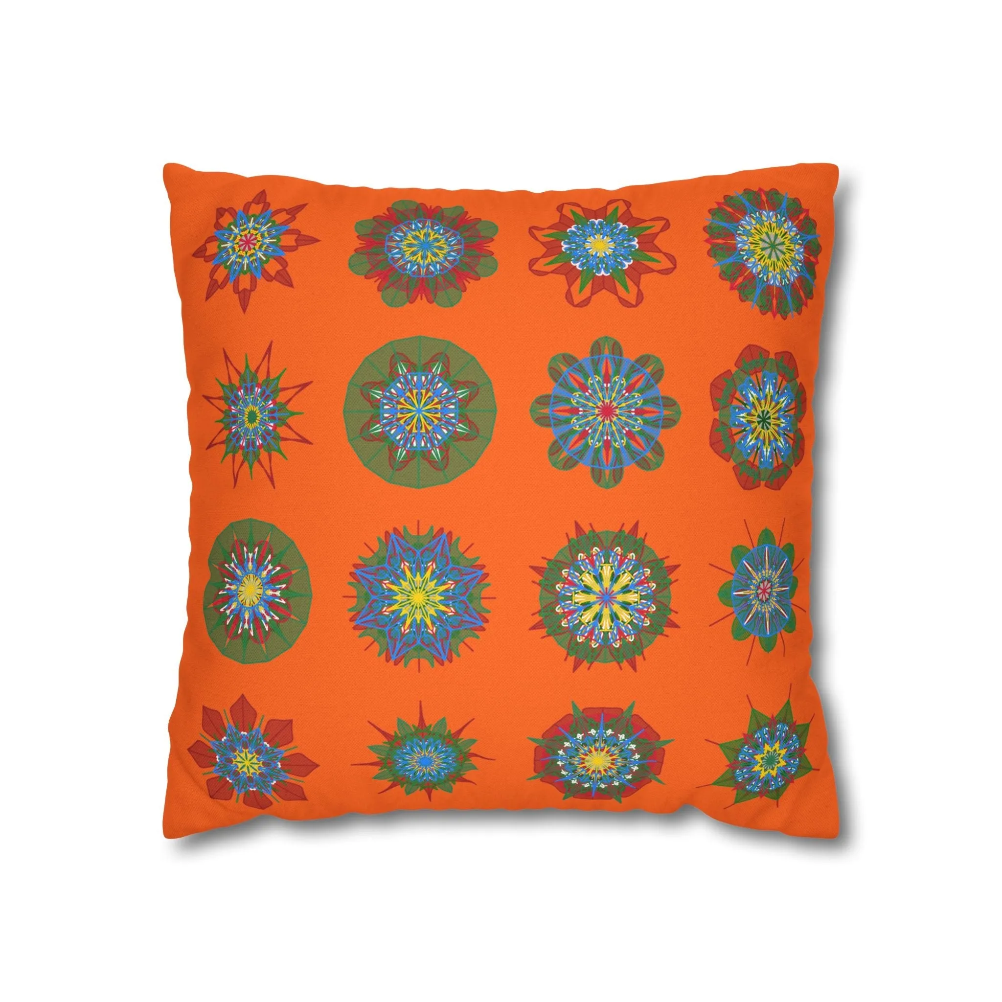 Handmade Mandala Art Christmas Pillowcase - Original Fine Art