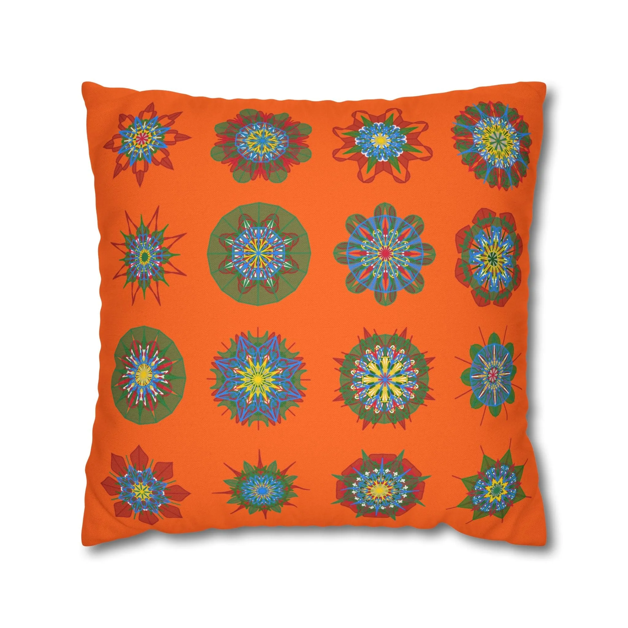 Handmade Mandala Art Christmas Pillowcase - Original Fine Art