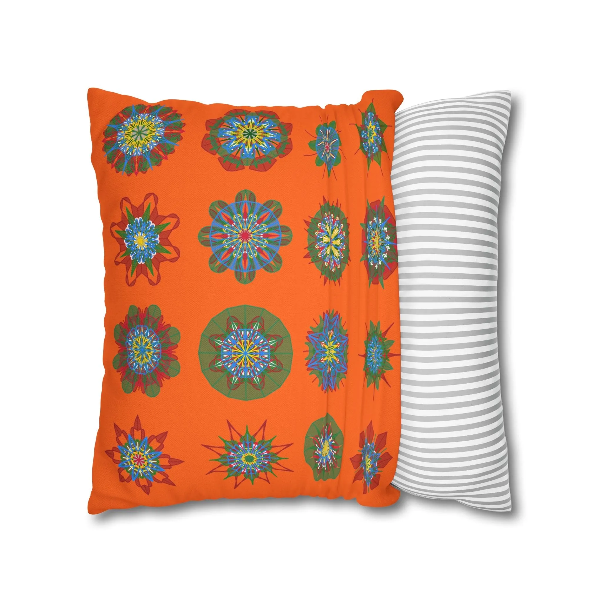 Handmade Mandala Art Christmas Pillowcase - Original Fine Art