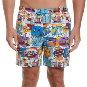 Jethro Haynes Print Stretch Swim Short