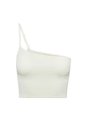 Marina Del Rey Knitwear Top - White Rib