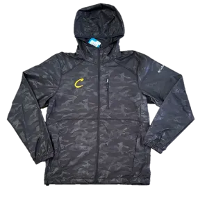 Men's Columbia Black Camo Windbreaker