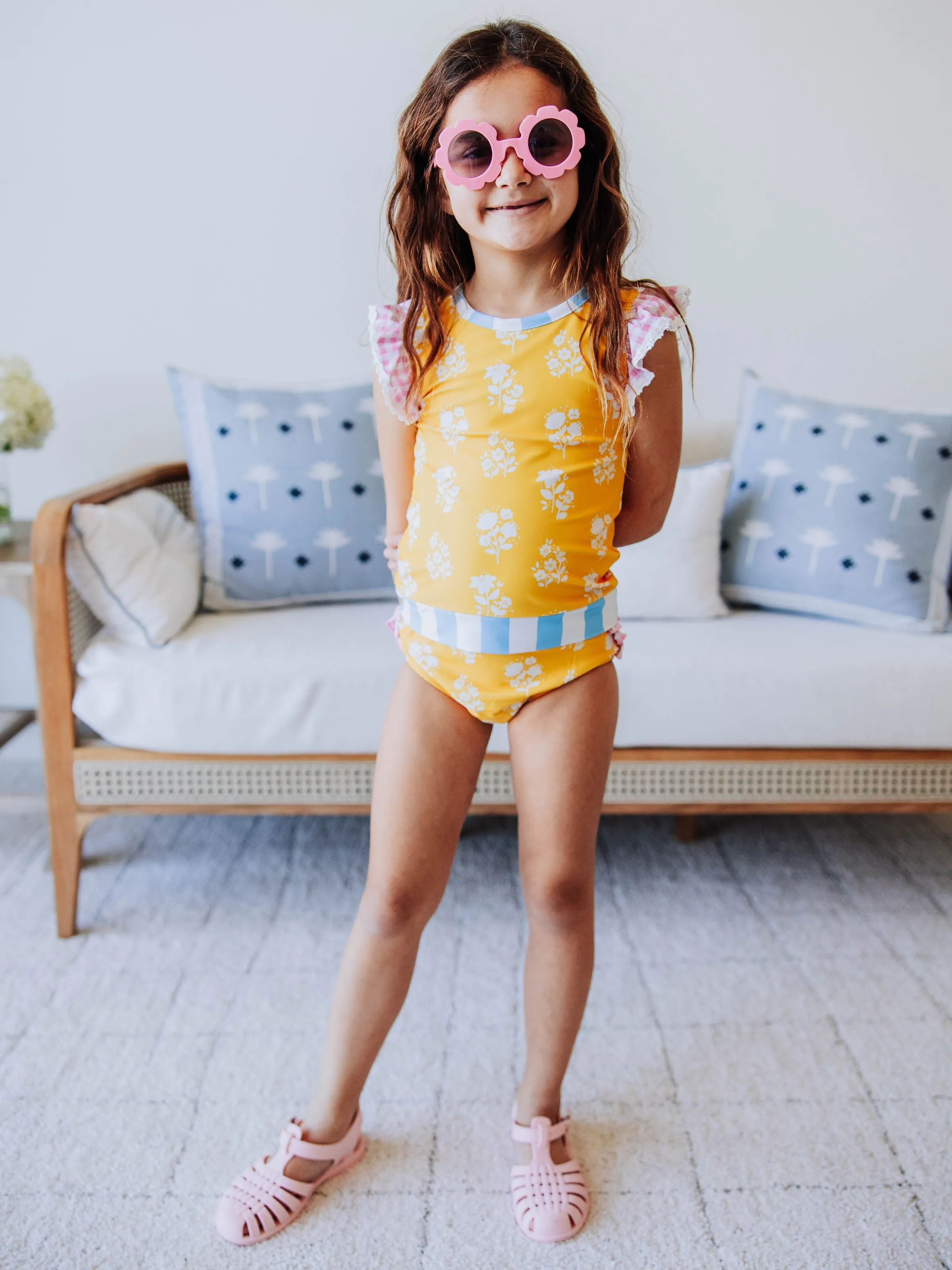 Miki Rash Guard - Sunshine Floral