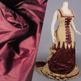 NEW Duchess Mable 100% Silk Dupioni - Solid Merlot