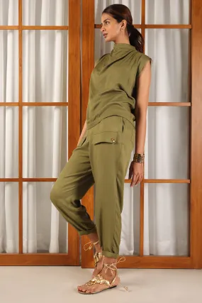 Olive Cargo Trousers