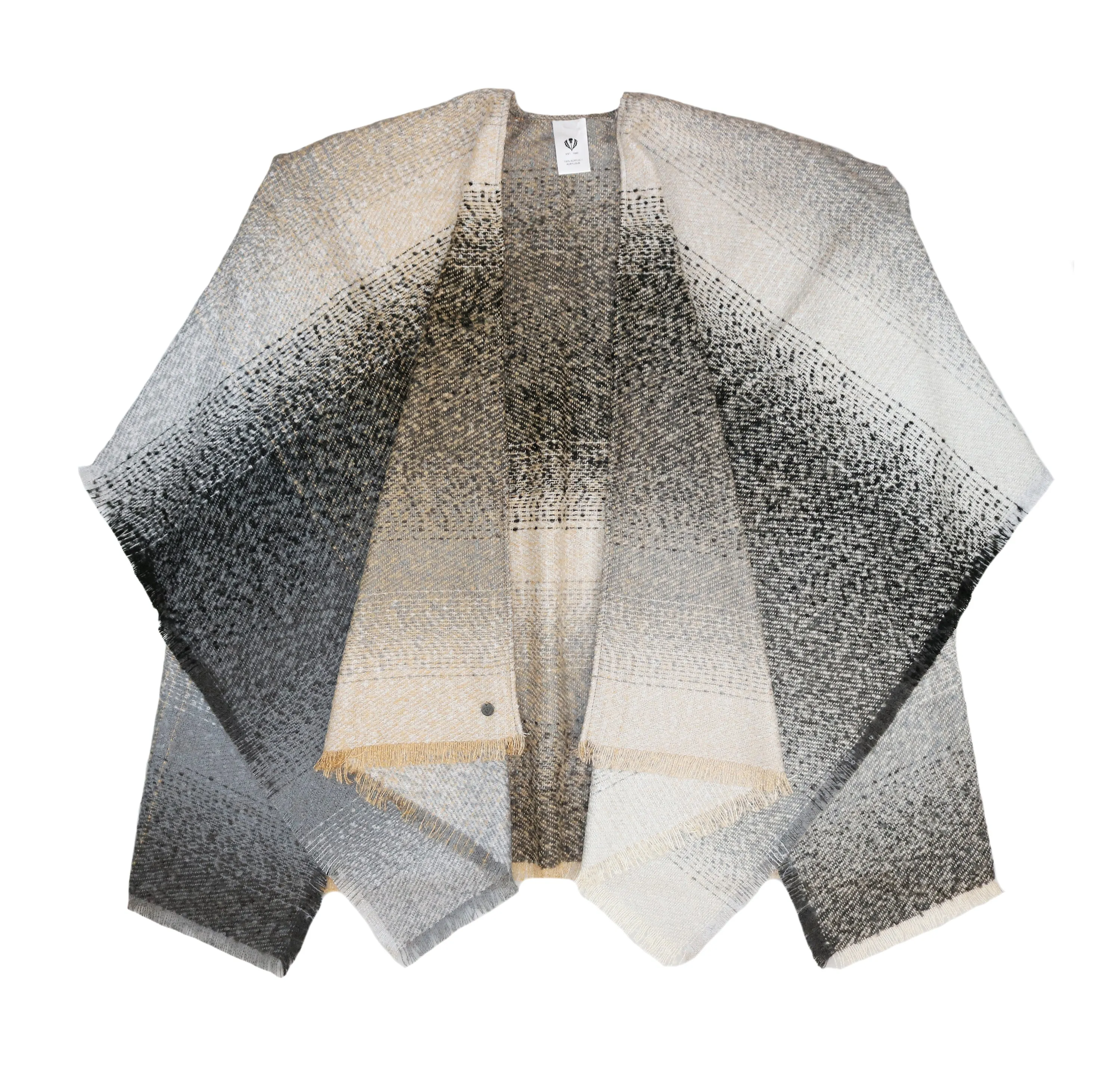 Ombre Woven Boucle Ruana