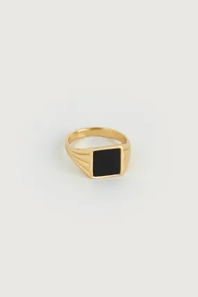 ONYX SIGNET RING