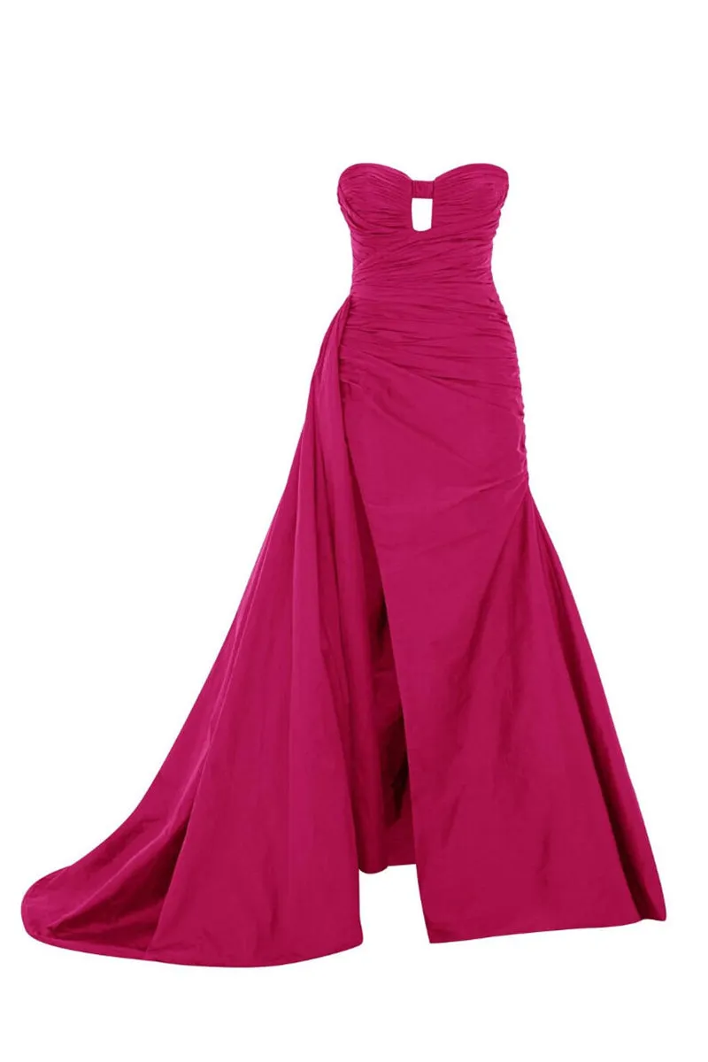 Royal Elegance Strapless Mermaid Maxi Dress