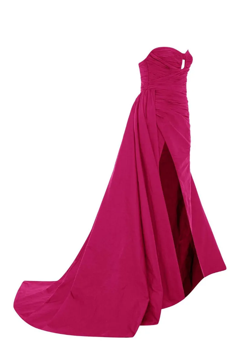 Royal Elegance Strapless Mermaid Maxi Dress