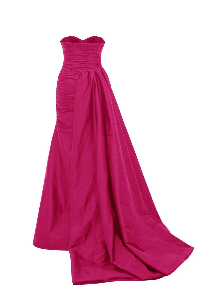 Royal Elegance Strapless Mermaid Maxi Dress