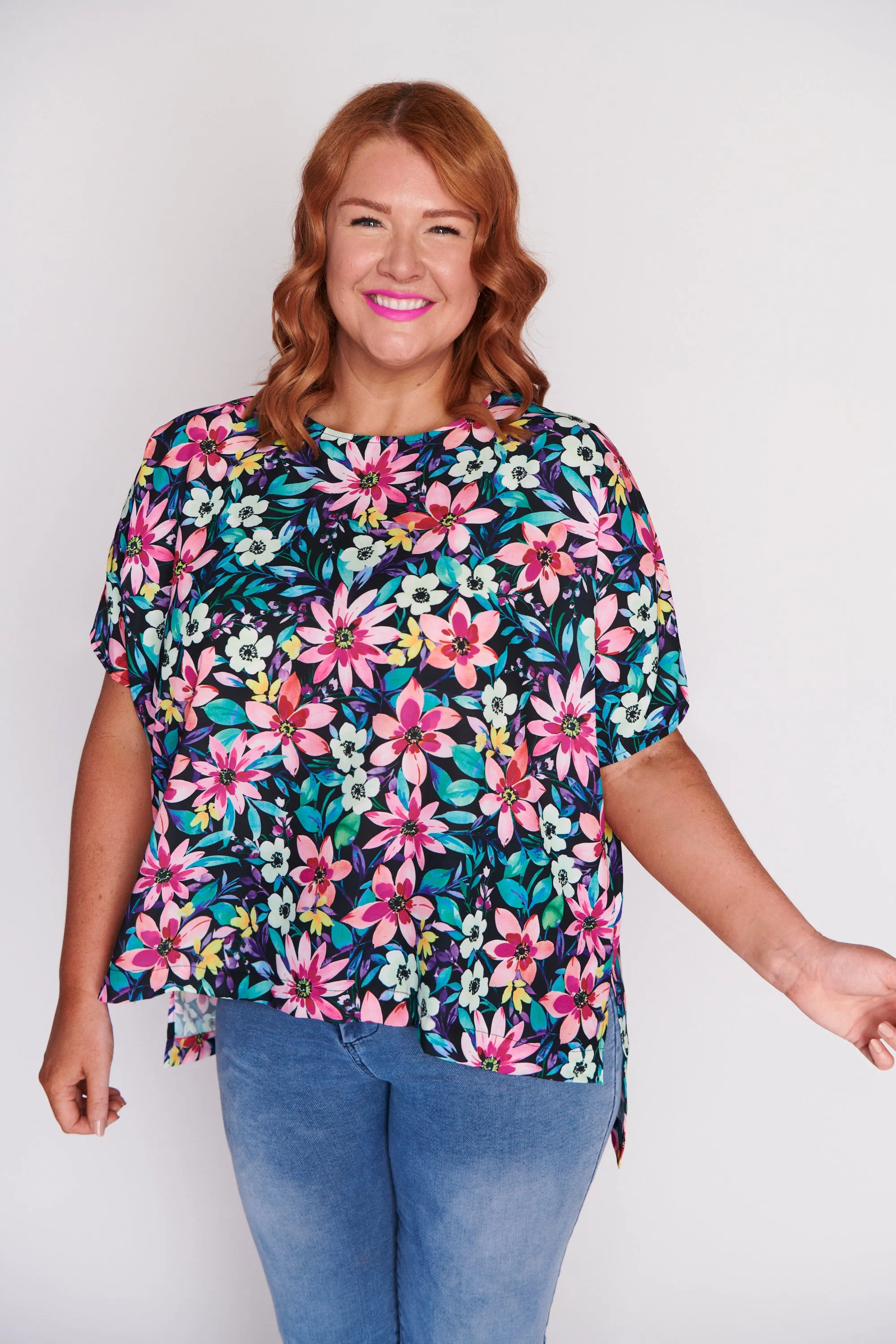 Serena Neon Bloom Top