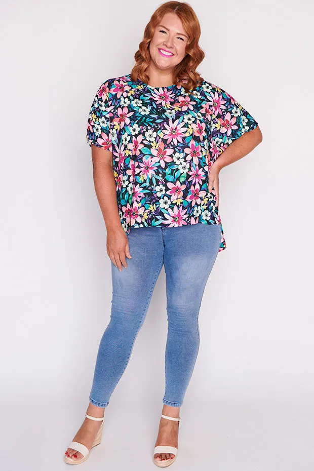 Serena Neon Bloom Top