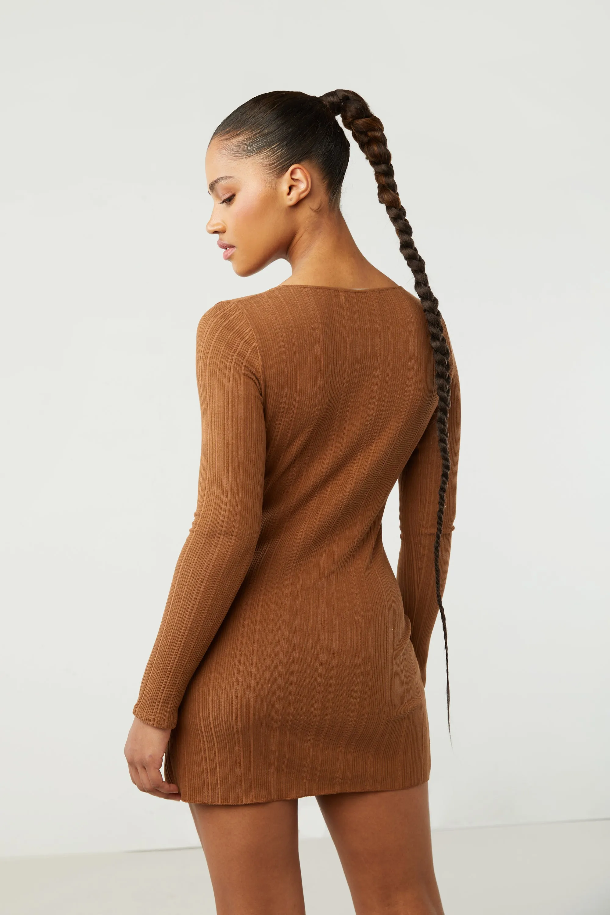 SQUARE NECK MINI DRESS