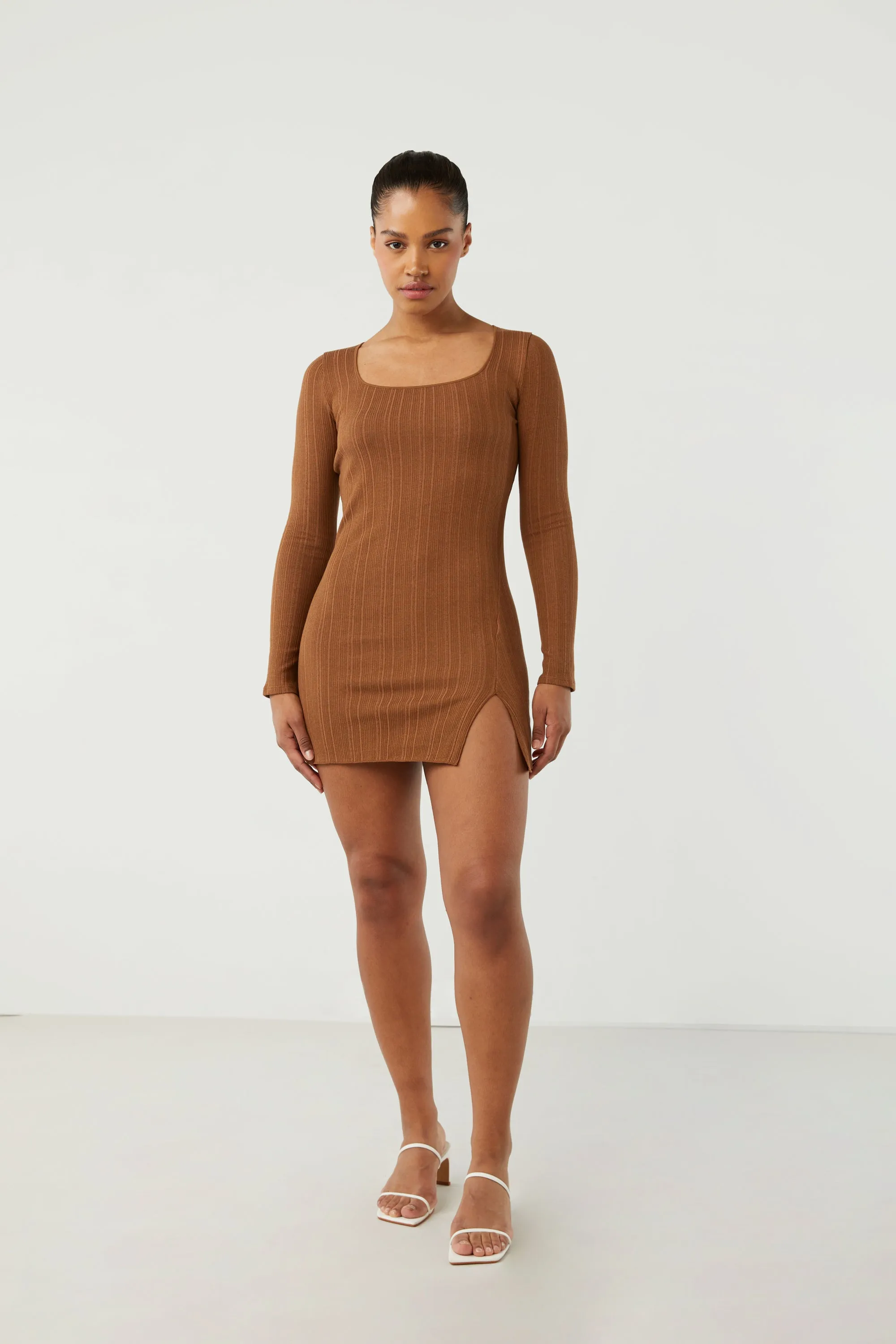 SQUARE NECK MINI DRESS