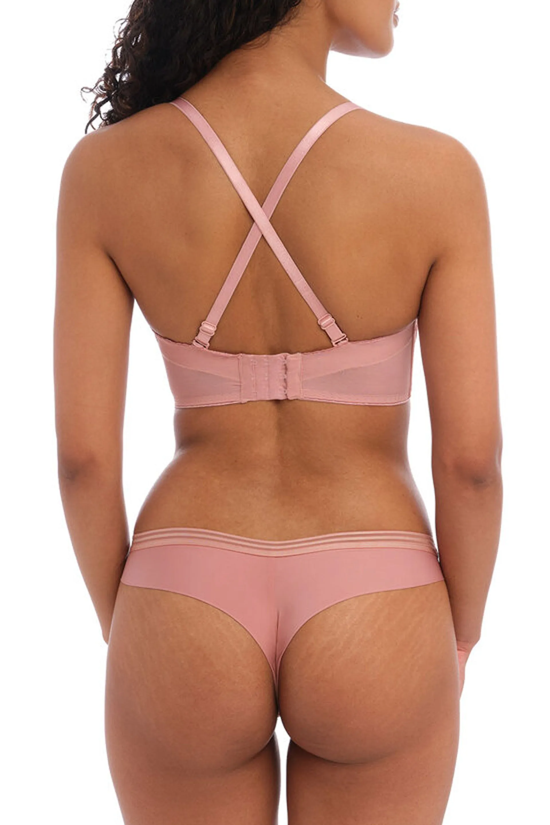Tailored Moulded Strapless Bra Ash Rose