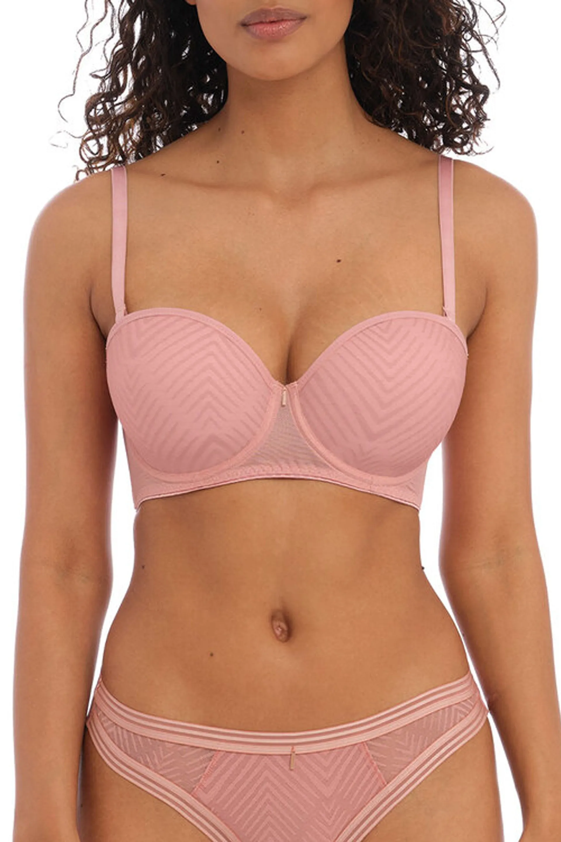 Tailored Moulded Strapless Bra Ash Rose