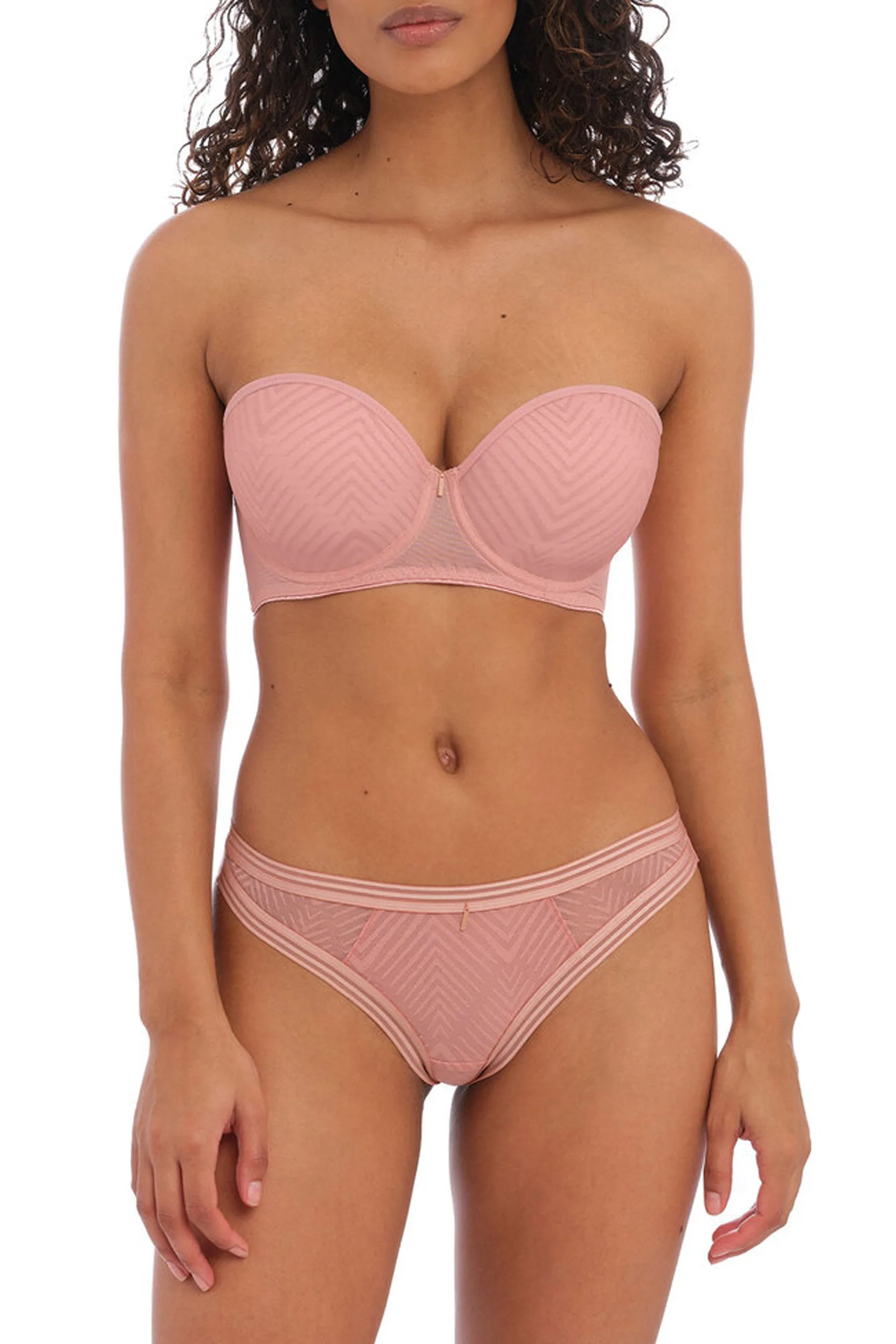 Tailored Moulded Strapless Bra Ash Rose