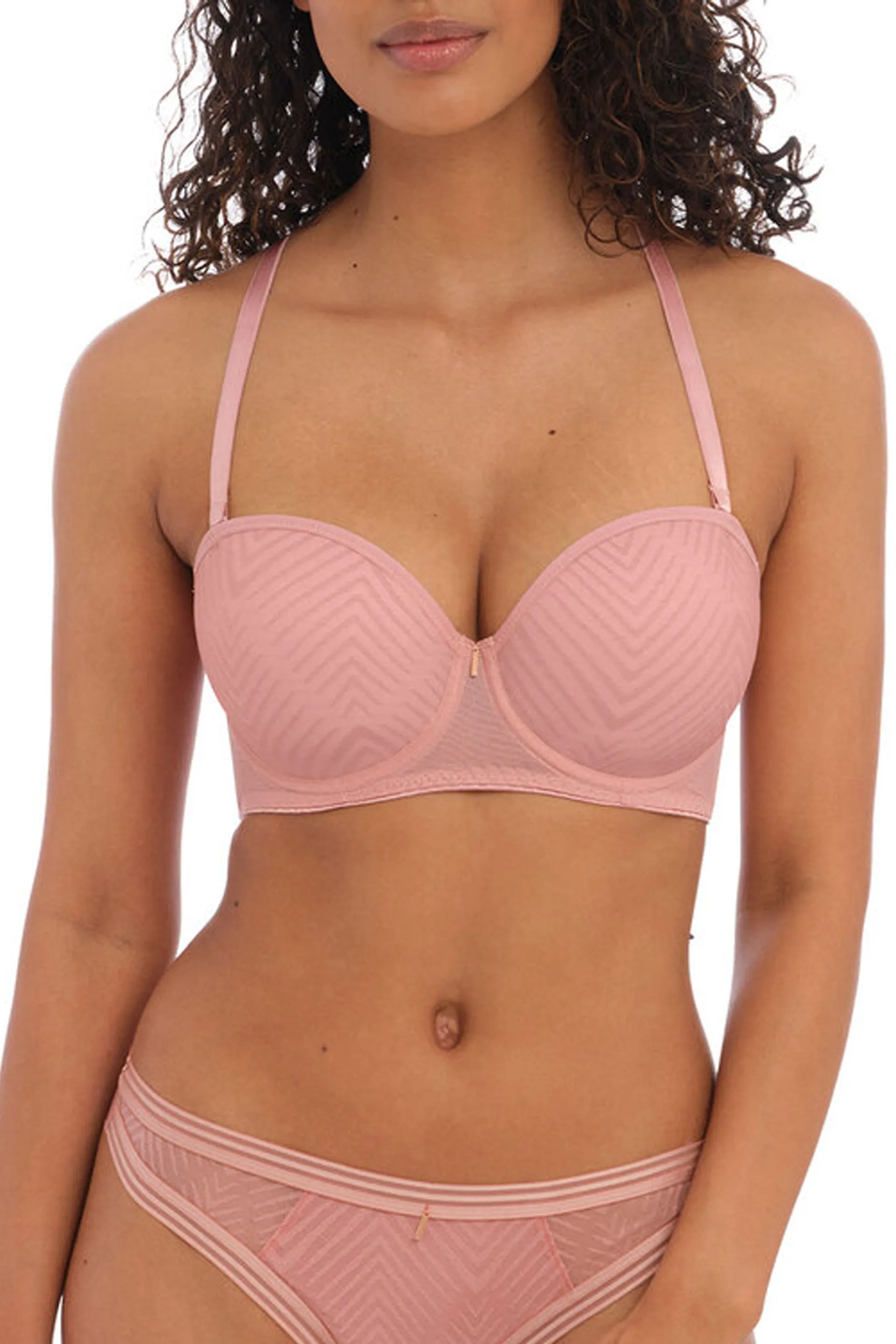 Tailored Moulded Strapless Bra Ash Rose