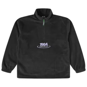 Vice 84 'Disc' Fleece 1/2 Zip Pullover - Black / Navy / Forest Green