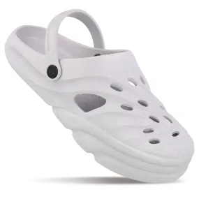 Walkaroo Mens Clogs  - WC8732 Light Grey