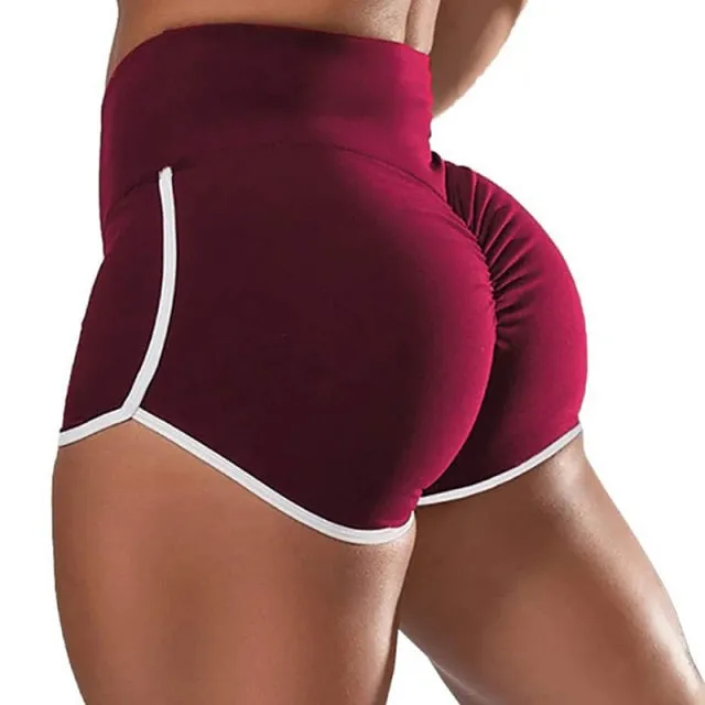 Women Sports Shorts Summer Running High Waist Short