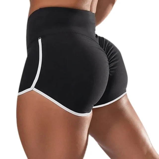 Women Sports Shorts Summer Running High Waist Short